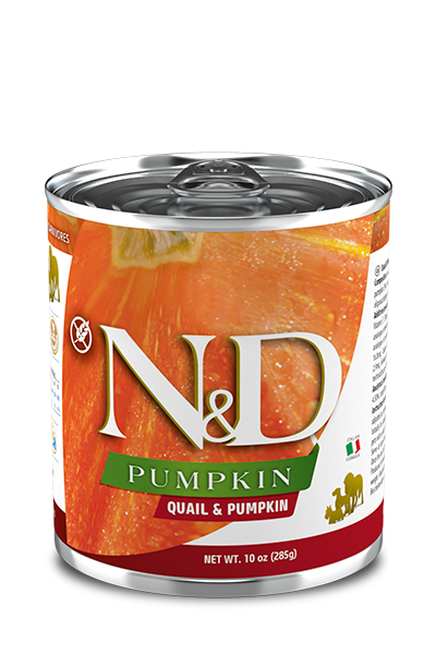 FARMINA N&amp;D PUMPKIN, DUCK AND PUMPKIN ADULT CASE OF 6 WET CANNED DOG FOOD 285G