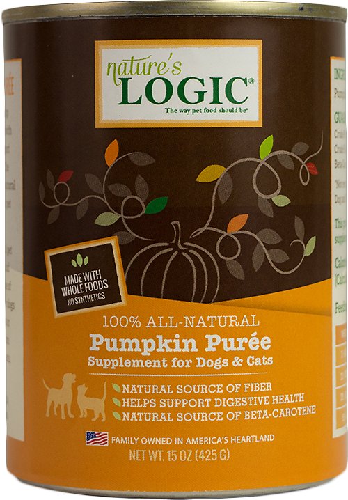 Nature's Logic Pumpkin Purée Dog &amp; Cat Food Supplement 425g