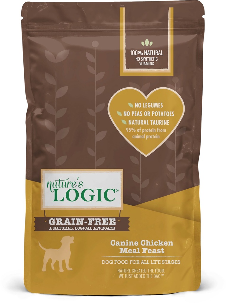 Nature's Logic Canine Chicken Meal Feast Grain-Free Dry Dog Food 11.33kg