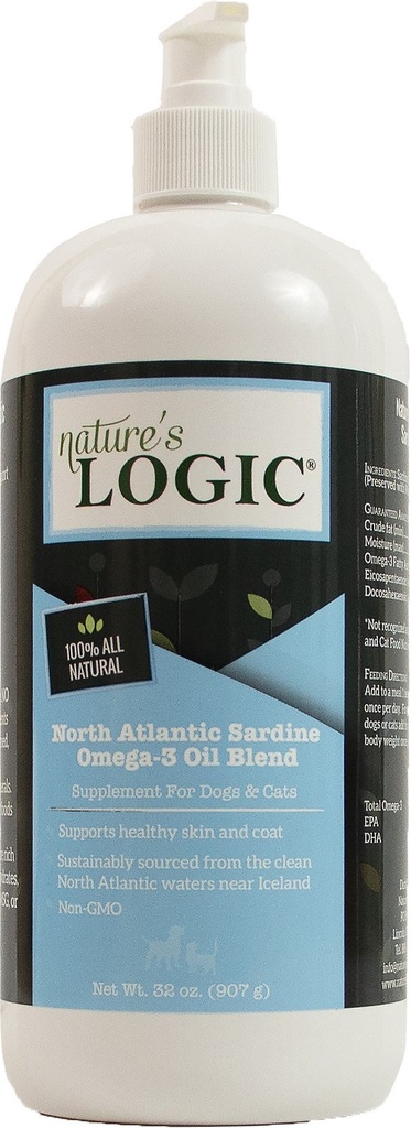 Nature's Logic North Atlantic Sardine Oil Dog &amp; Cat Supplement 907g