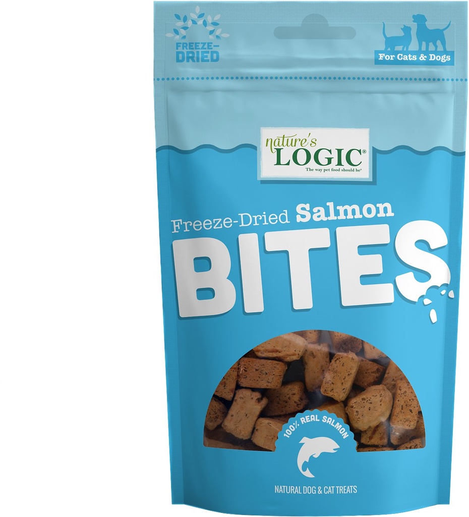 Nature's Logic Salmon Bites Freeze-Dried Dog &amp; Cat Treats 113g