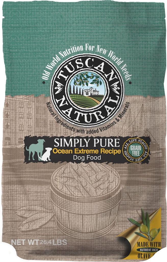 TUSCAN NATURAL Simply Pure Ocean Extreme Recipe Grain Free Limited Ingredient Diet Dry Dog Food 12kg