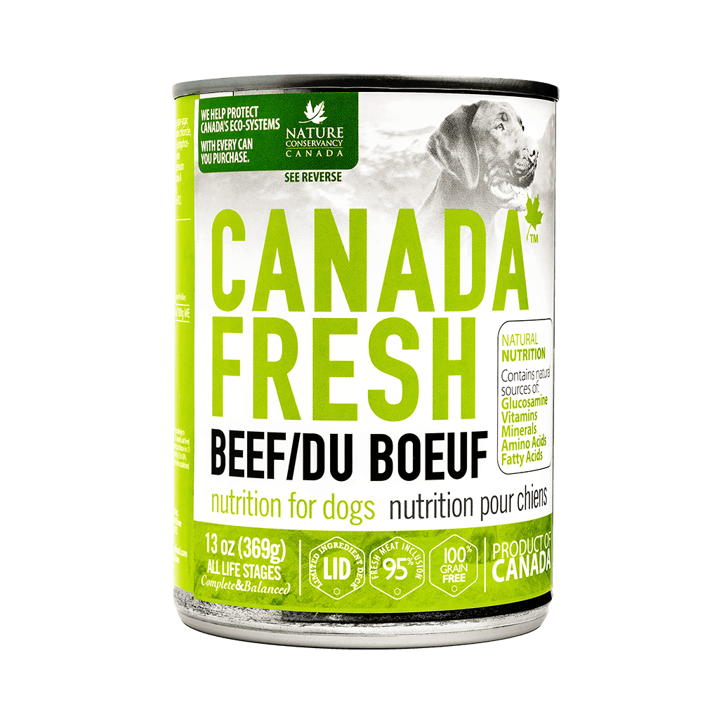 PETKIND Canada Fresh Dog Beef Formula Case of 12 Wet Canned Dog Food 369g