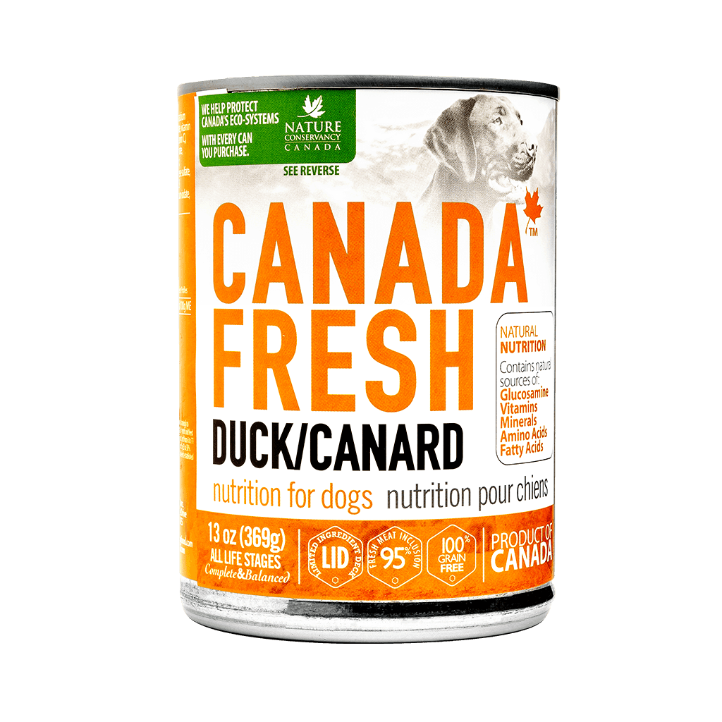 PETKIND Canada Fresh Dog Duck Formula Case of 12 Wet Canned Dog Food 369g