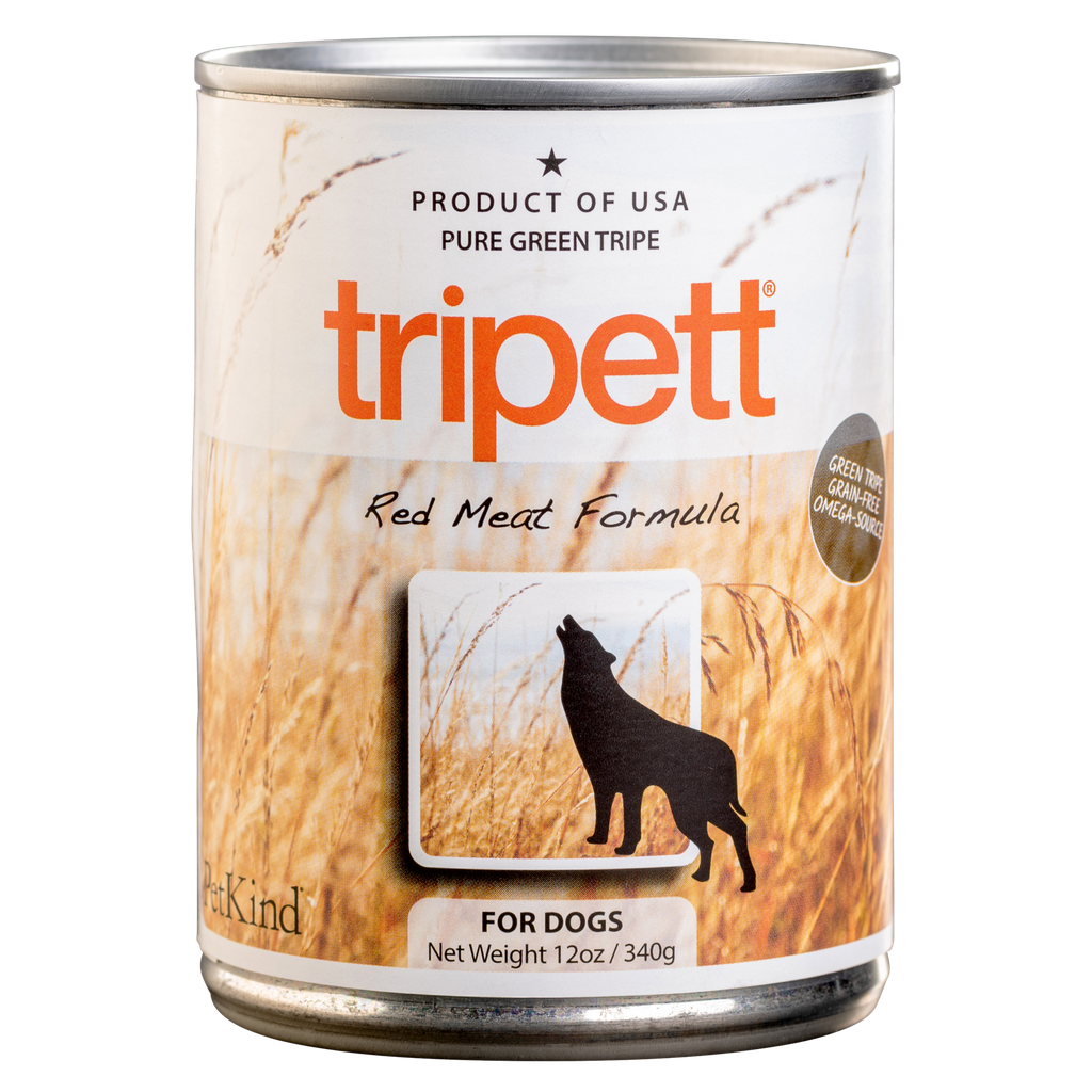 PETKIND Tripett Red Meat Formula Case of 12 Wet Canned Dog Food 340g