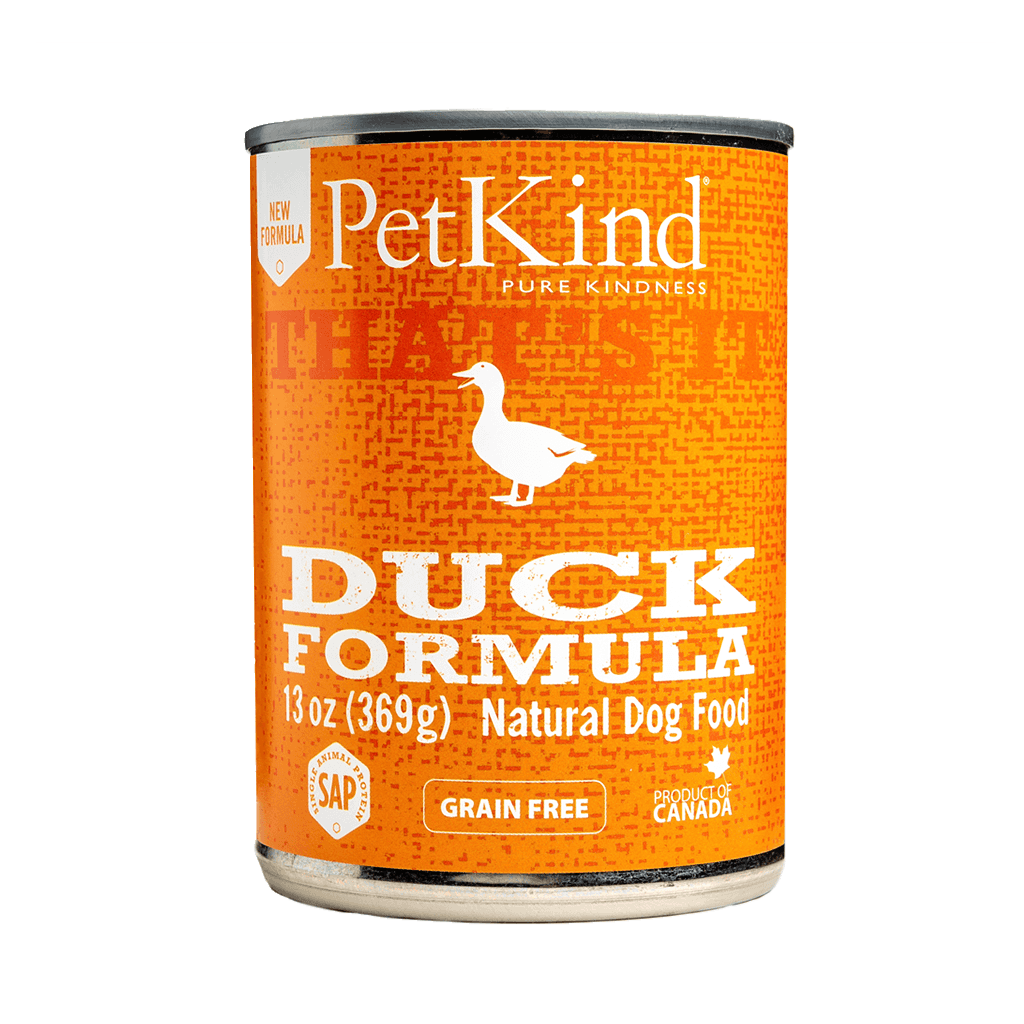 PETKIND That's It Duck Formula Grain-Free Case of 12 Wet Canned Dog Food 369g