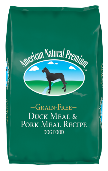 AMERICAN NATURAL Premium Duck Meal &amp; Pork Recipe Dry Dog Food 13.6kg