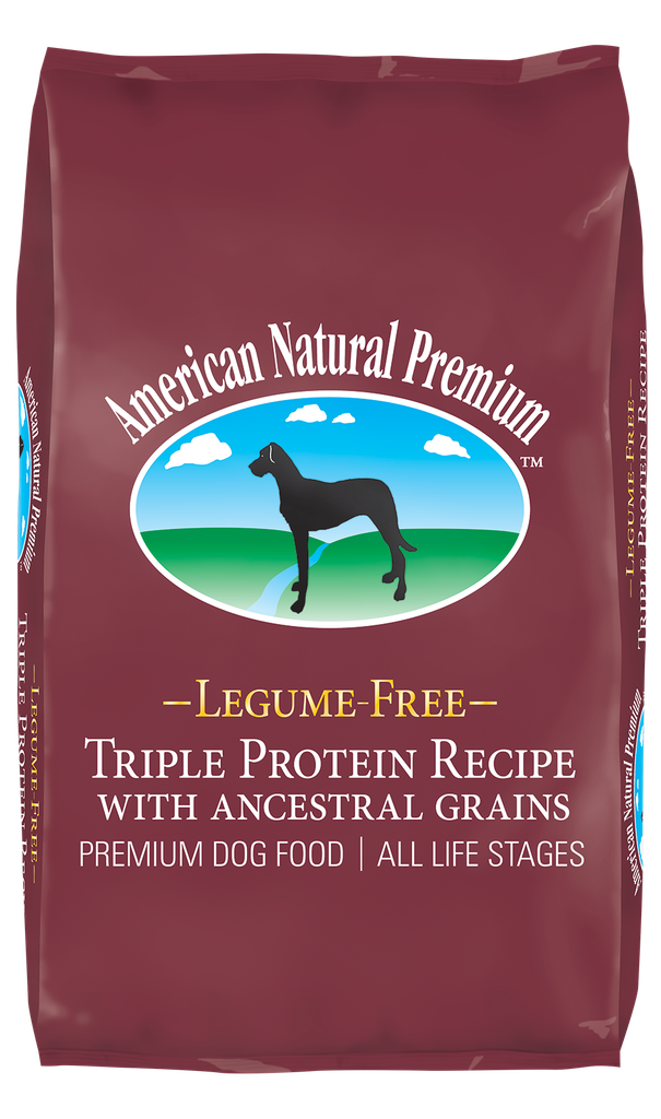 AMERICAN NATURAL Premium Triple Protein with Ancestral Grains Dry Dog Food 5.44kg