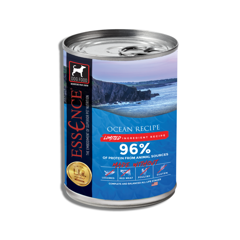 ESSENCE Limited Ingredient Recipe Ocean Recipe Case of 12 Wet Canned Dog Food 369g