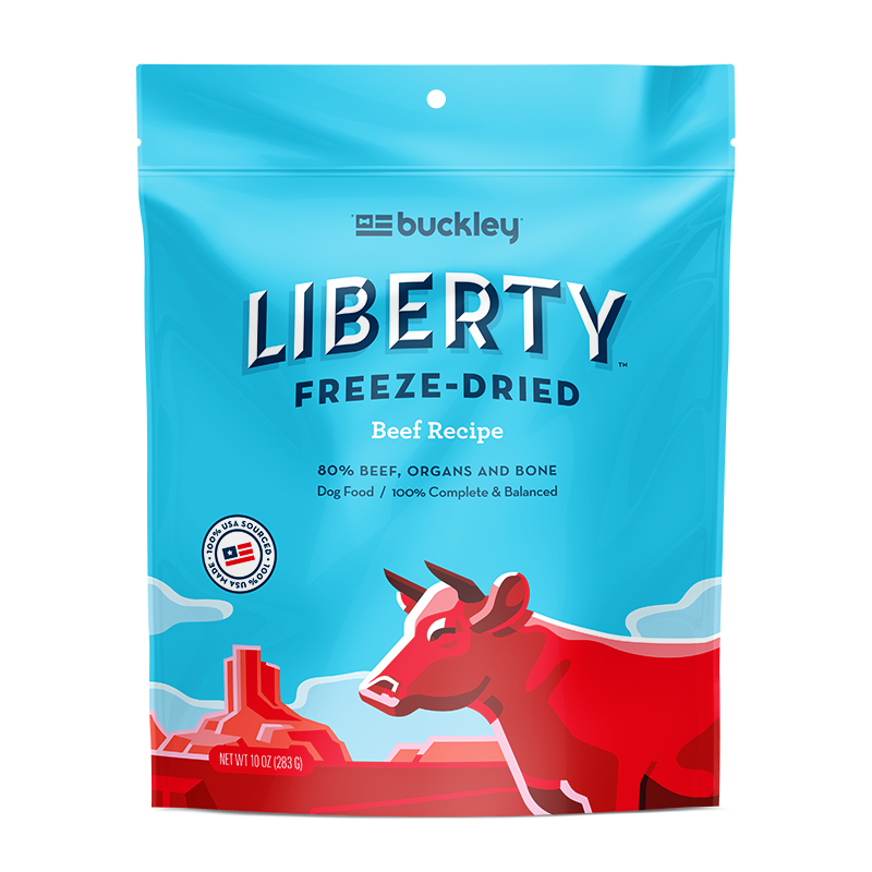 BUCKLEY Liberty Beef Recipe Freeze Dried Dog Food 567g