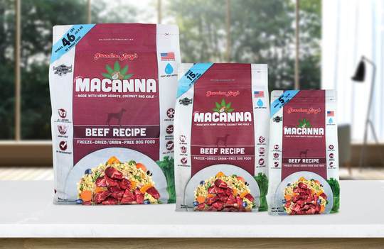 GRANDMA LUCY'S Macanna Beef Recipe Grain-Free Freeze-Dried Dog Food 1,36kg