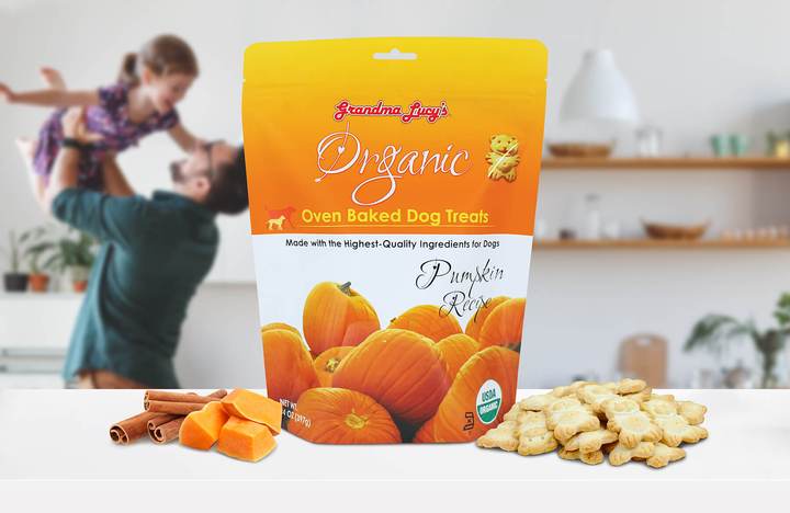 GRANDMA LUCY'S Organic Pumpkin Oven Baked Dog Treats 397g