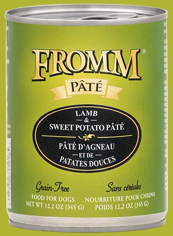 FROMM Gold Lamb and Sweet Potatoes Pate Case of 12 Wet Canned Dog Food 345g