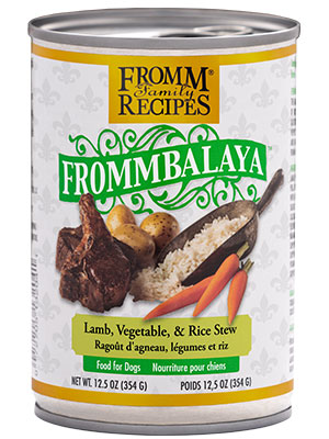 FROMM Frommbalaya Lamb, Vegetable, &amp; Rice Stew Case of 12 Wet Canned Dog Food 354g