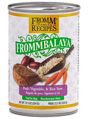 FROMM Frommbalaya Pork, Vegetable, &amp; Rice Stew Case of 12 Wet Canned Dog Food 354g