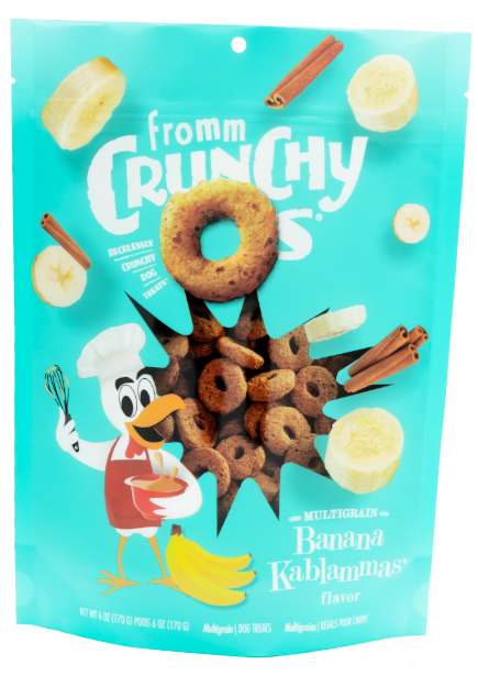 FROMM Crunchy O's Banana Kablamas Dog Treats 170g