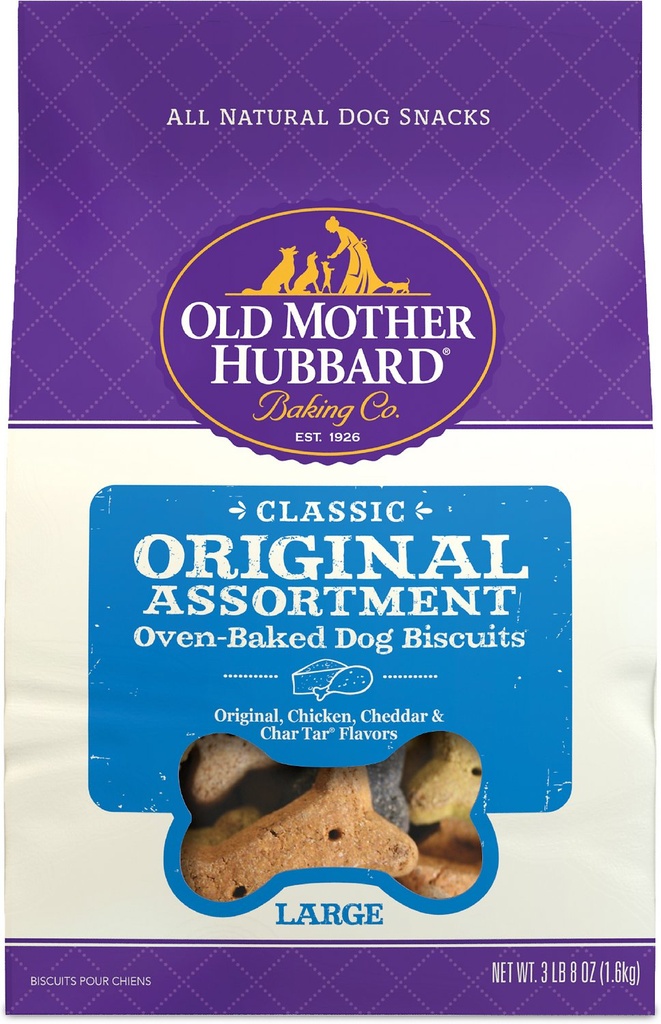 OLD MOTHER HUBBARD Classic Original Assortment Biscuits Large Baked Dog Treats 1.6kg