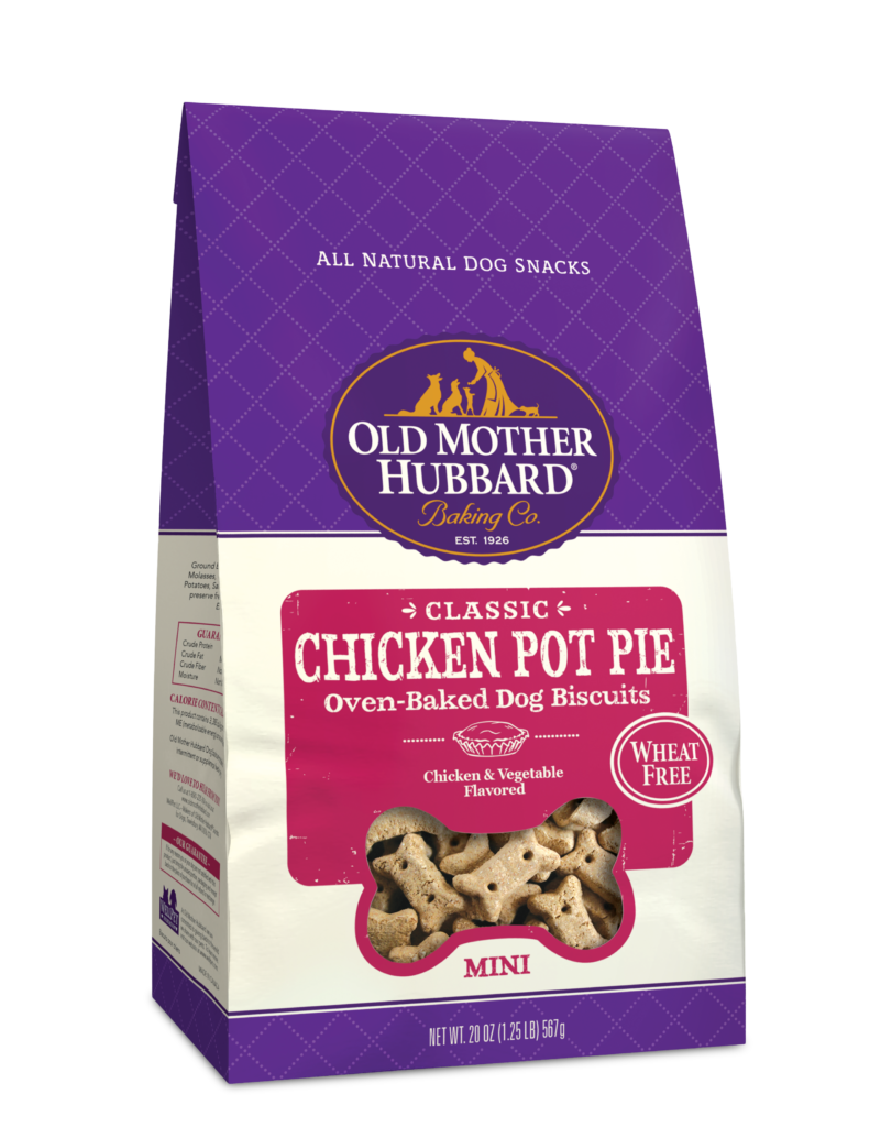 OLD MOTHER HUBBARD Mini Classic Chicken Pot Pie Biscuits Baked Dog Treats, 567g