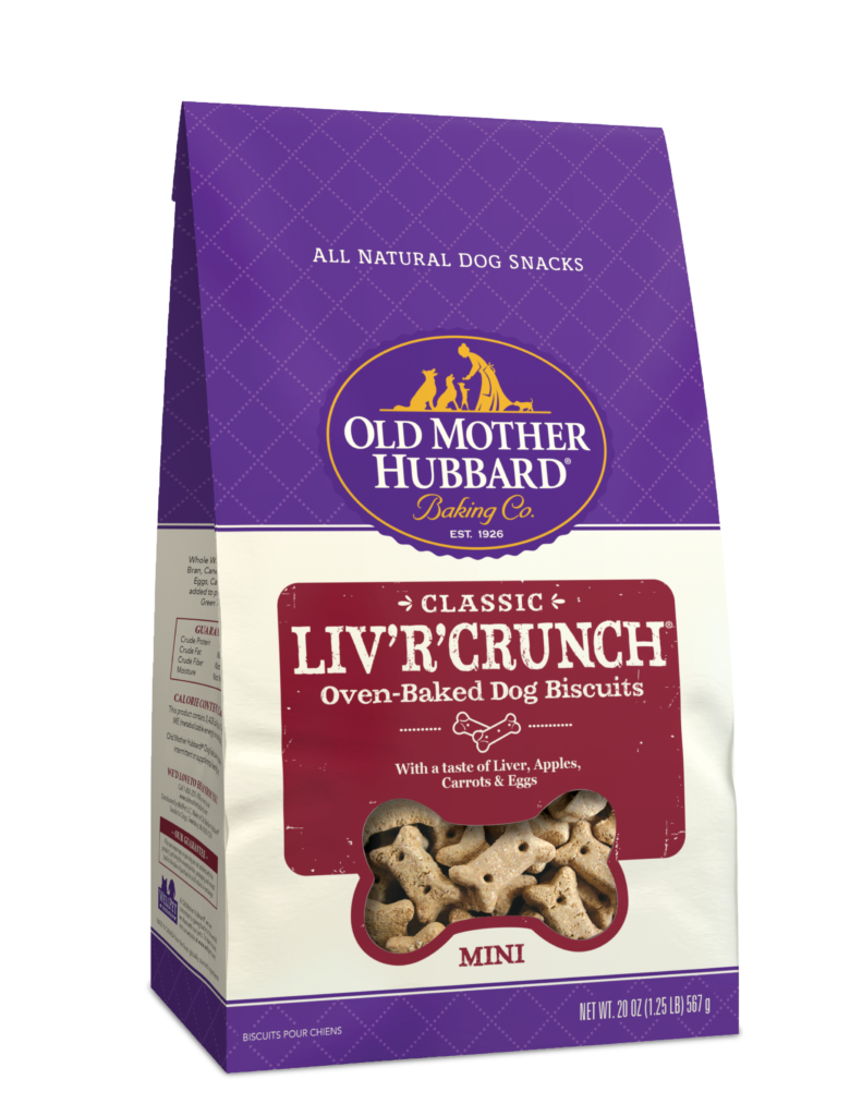 OLD MOTHER HUBBARD Classic Liv'R'Crunch Biscuits Mini Baked Dog Treats 567g