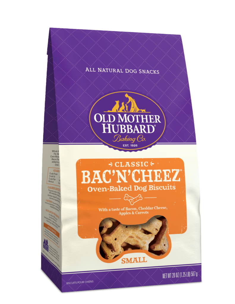 OLD MOTHER HUBBARD Classic Bac'N'Cheez Biscuits Baked Large bag Dog Treats 1.5kg