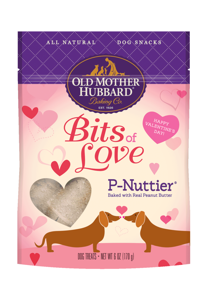 OLD MOTHER HUBBARD SEASONAL Bits Of Love P-Nuttier Biscuits Baked Dog Treats 170g