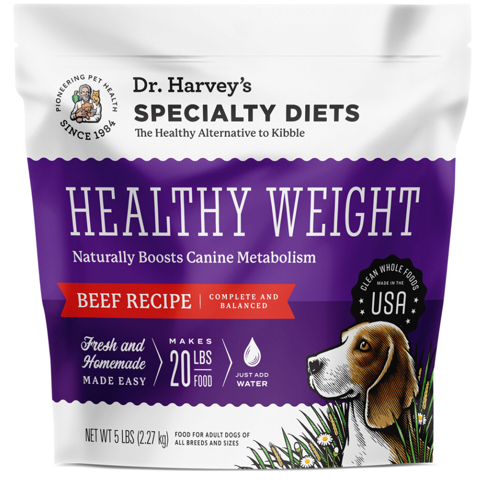 DR HARVEY'S Specialty Diets Healthy Weight Beef Recipe Adult Grain-Free Freeze Dried Dog Food 2.27kg