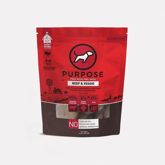 PURPOSE Beef &amp; Veggie Freeze-Dried Raw Dog Food 397g