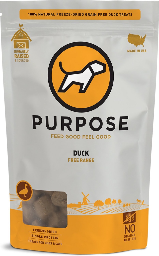 PURPOSE Duck Bites Freeze-Dried Dog Treats 85g