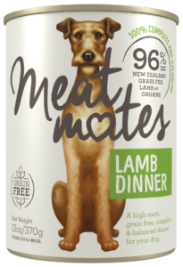 MEAT MATES LAMB DINNER CASE OF 12 WET CANNED DOG FOOD 370G