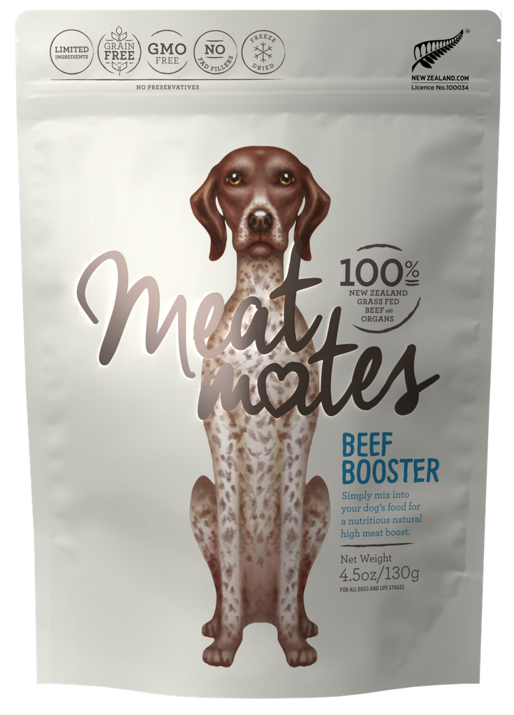 MEAT MATES Beef Booster Freeze-Dried Dog Food Topper 400g
