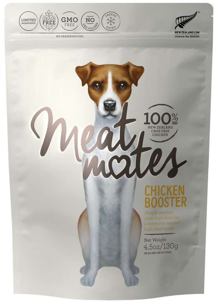 MEAT MATES Chicken Booster Freeze-Dried Dog Food Topper 400g
