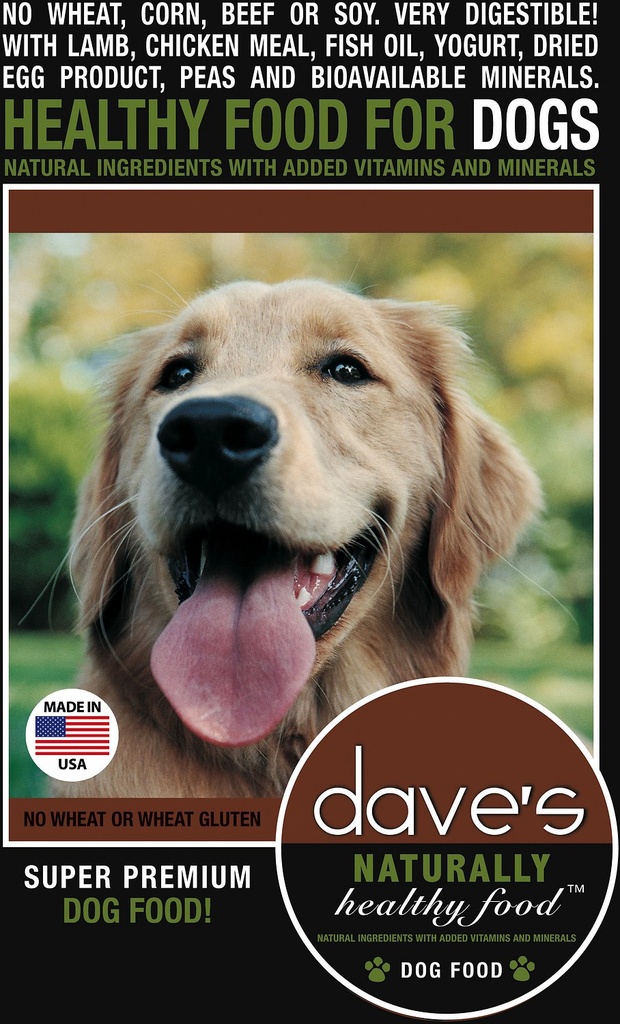 DAVE'S PET FOOD Naturally Healthy Adult Dry Dog Food 13.6kg