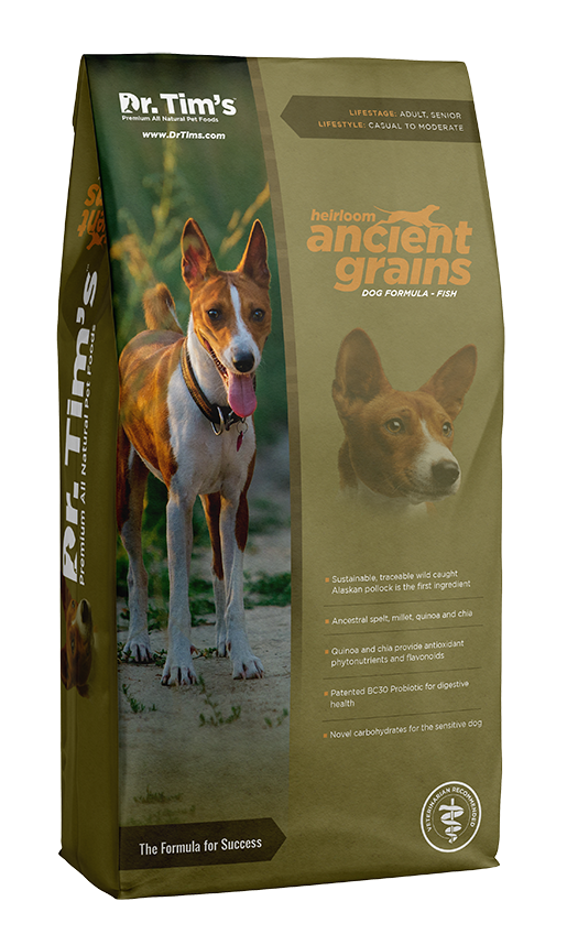 DR TIMS HEIRLOOM ANCIENT GRAINS FISH FORMULAR DRY DOG FOOD 6.8KG