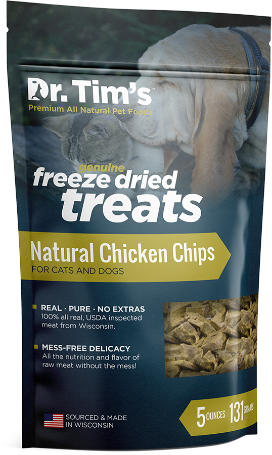 DR TIMS Freeze-Dried Natural Chicken Chips Dog Treats 141g