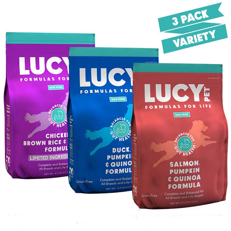 LUCY PET Formulas For Life 3 Pack Variety Dry Dog Food 2kg