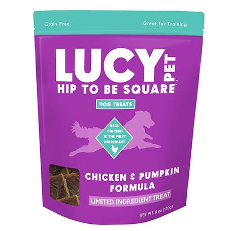 LUCY PET Hip to Be Square Chicken and Pumpkin Dog Treats 170g