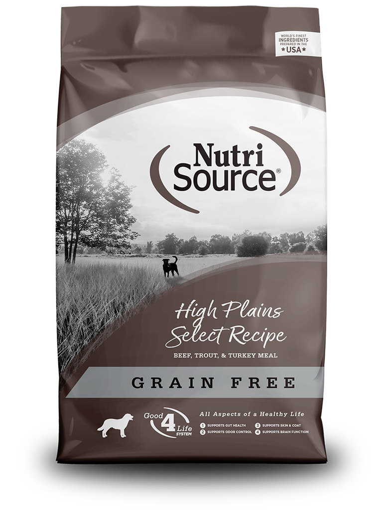 NUTRI SOURCE High Plains Select Recipe Grain Free Puppy Dry Dog Food 13.6kg