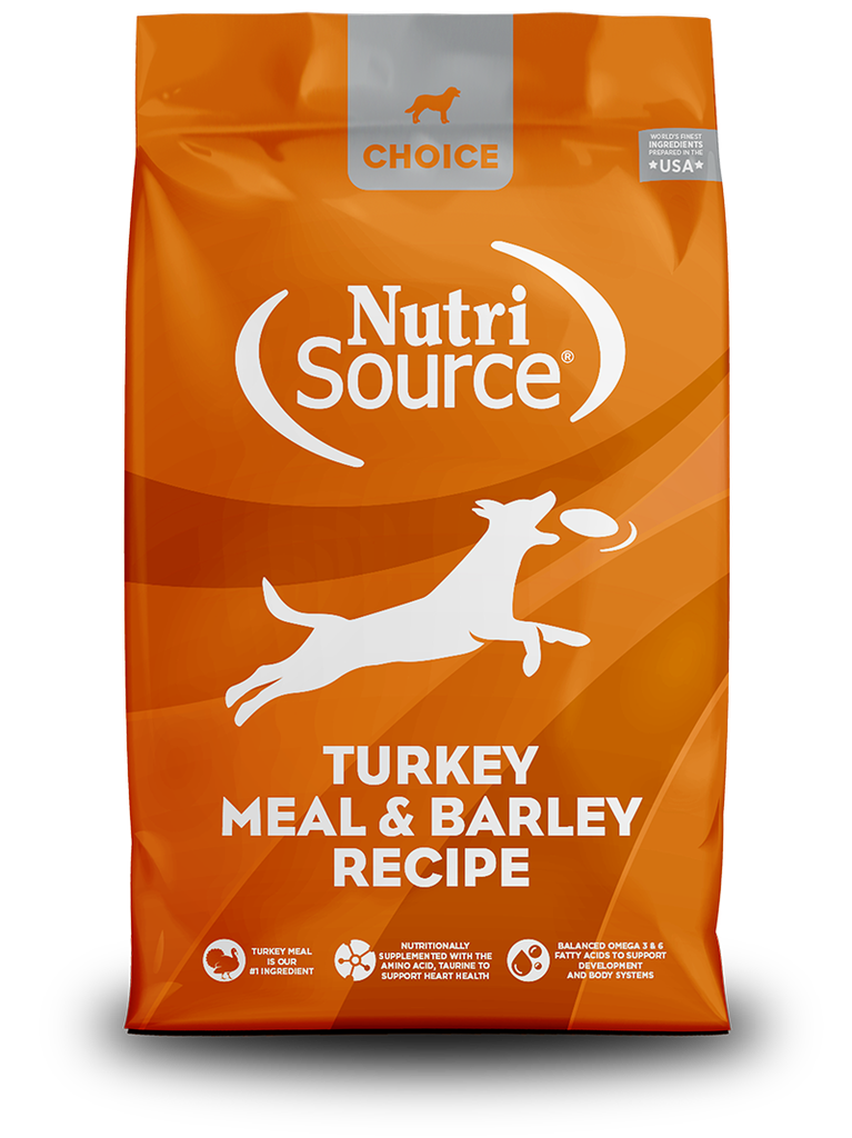 NUTRI SOURCE CHOICE Turkey Meal &amp; Barley Recipe Healthy Dry Dog Food 13.6kg