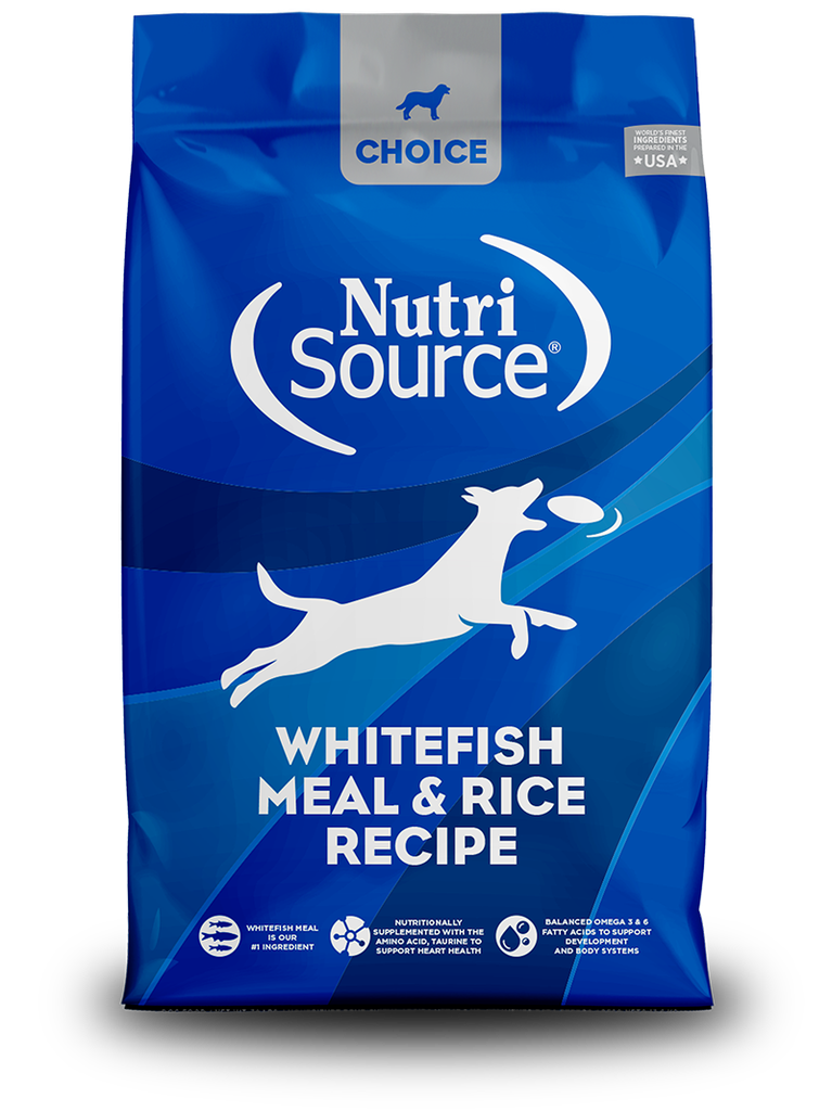 NUTRI SOURCE CHOICE Whitefish Meal &amp; Rice Recipe Healthy Dry Dog Food 13.6kg