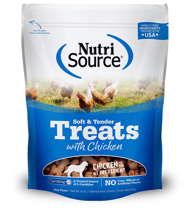 NUTRI SOURCE Soft &amp; Tender Chicken Healthy Dog Treats 170g