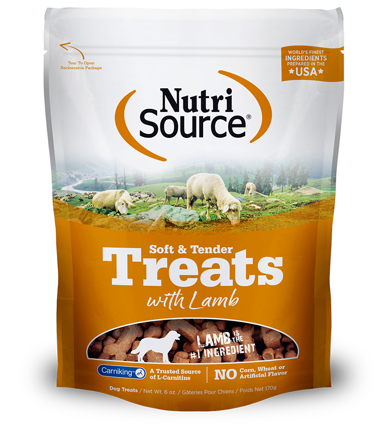 NUTRI SOURCE Soft &amp; Tender Lamb Healthy Dog Treats 170g