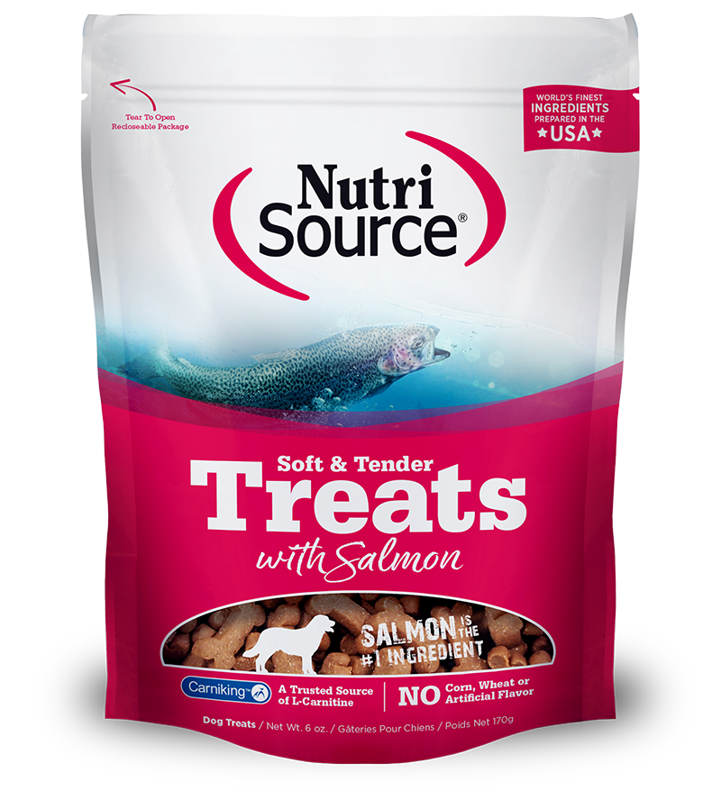 NUTRI SOURCE Soft &amp; Tender Salmon Healthy Dog Treats 170g