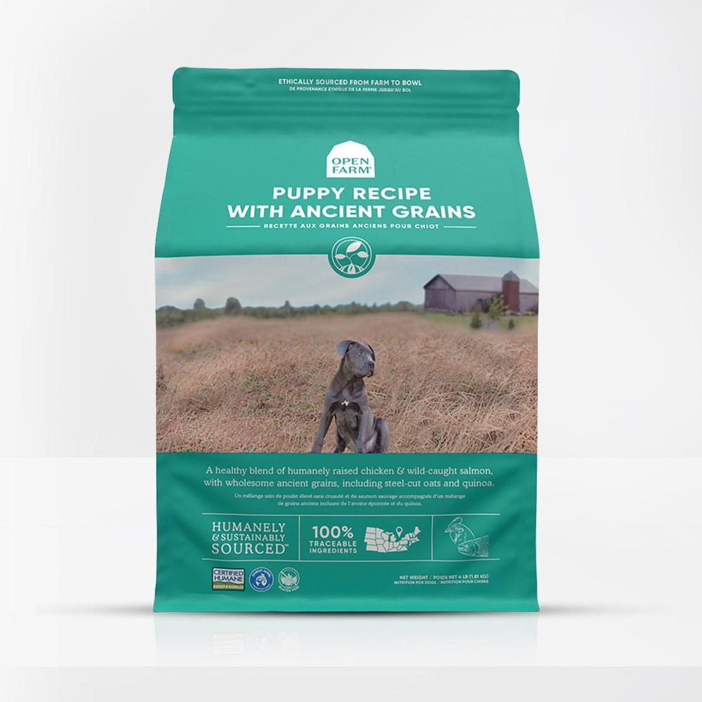 OPEN FARM Ancient Grains High-Protein Puppy Dry Dog Food 10kg