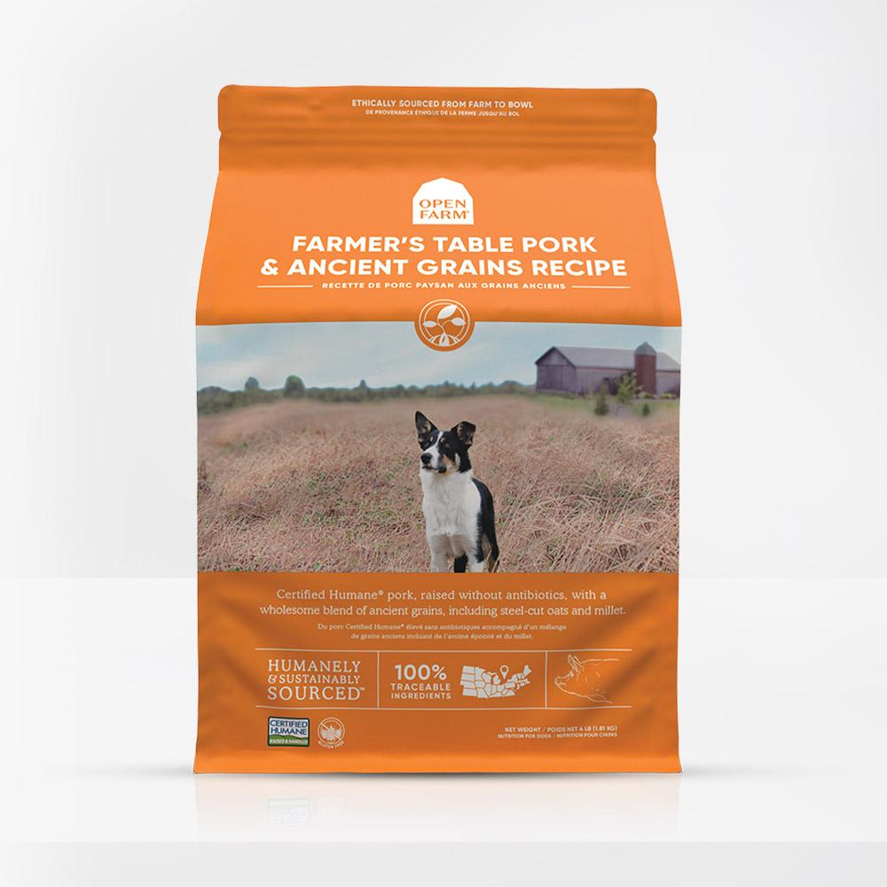 OPEN FARM Farmer's Table Pork &amp; Ancient Grains Recipe Dry Dog Food 10kg