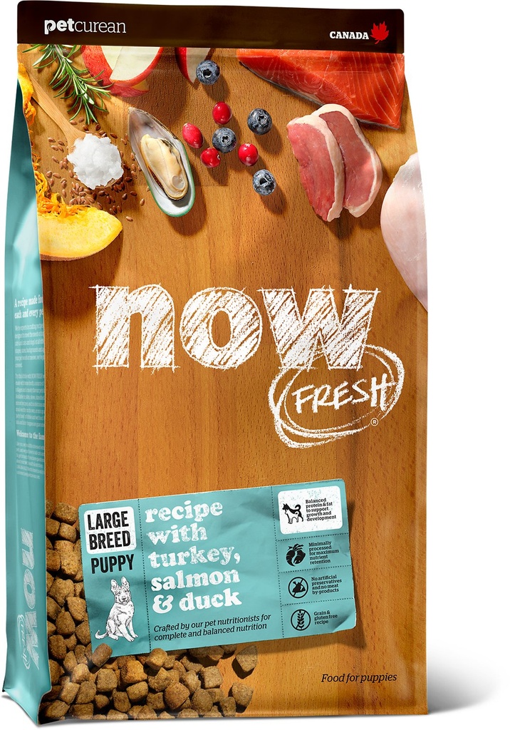 NOW FRESH Grain-Free Large Breed Puppy Recipe Dry Dog Food 11.33kg