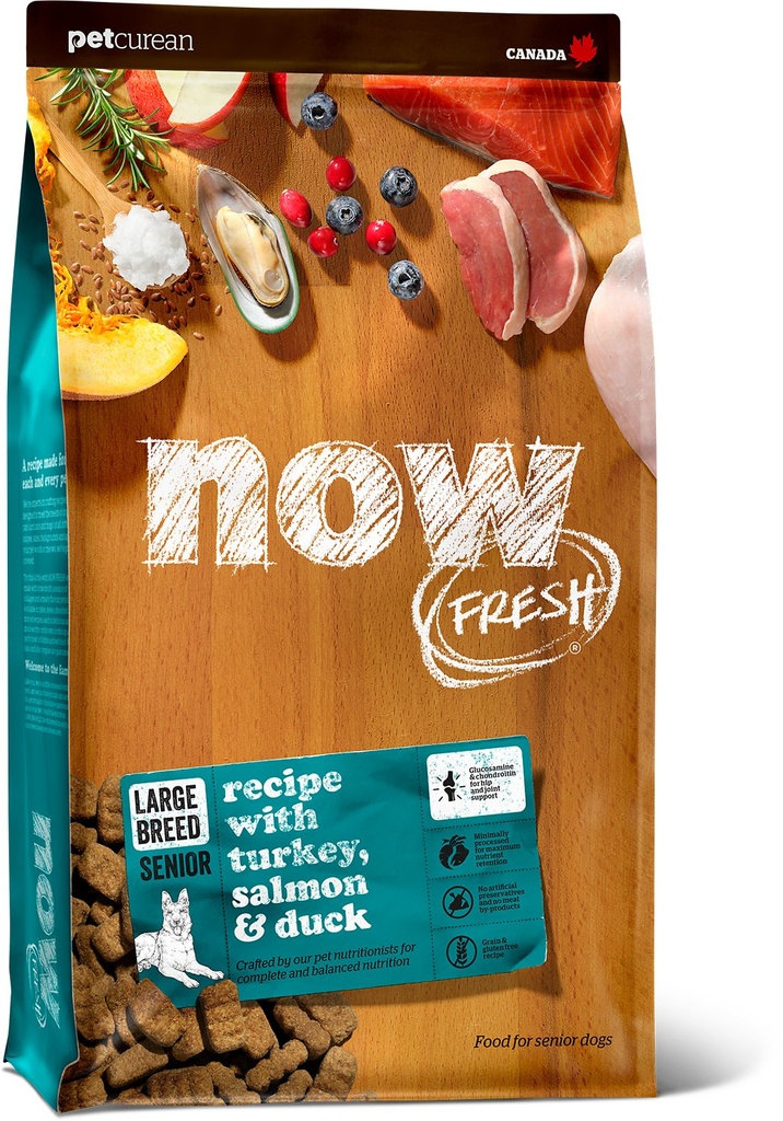 NOW FRESH Grain-Free Large Breed Senoir Recipe Dry Dog Food 11.33kg
