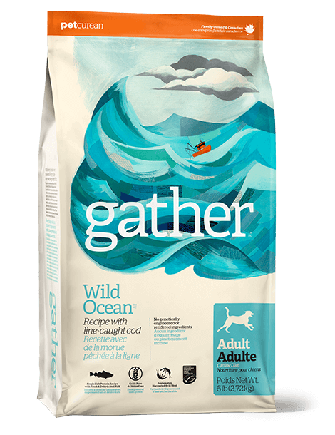 GATHER Wild Ocean Line-Caught Cod Dry Dog Food 7.2kg