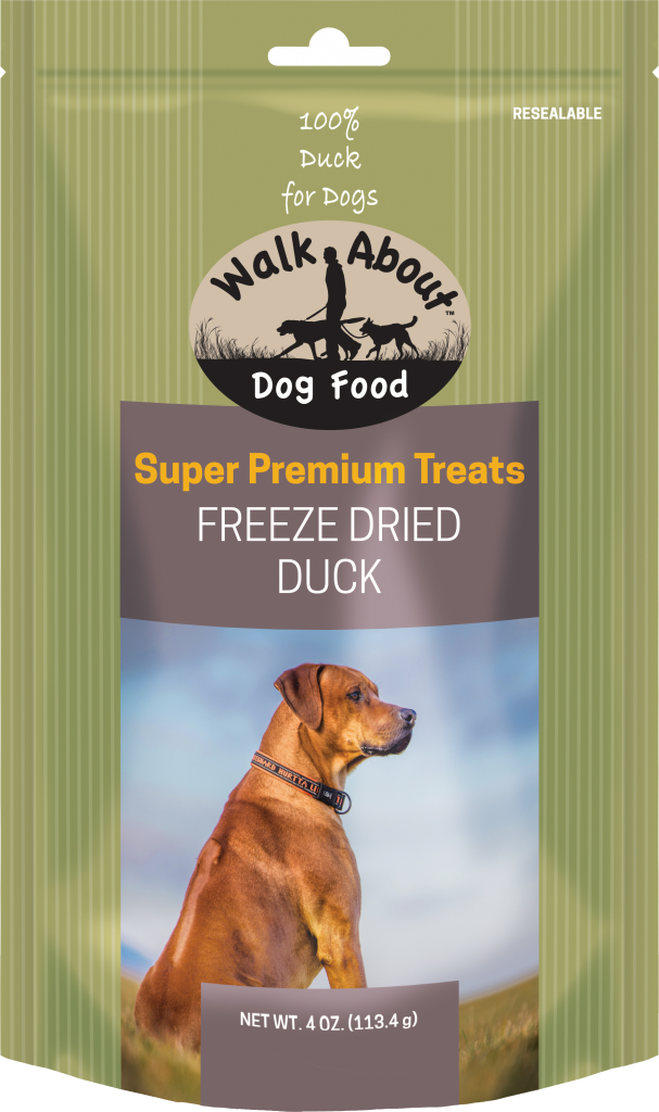 WALK ABOUT Grain-Free Freeze Dried Duck Dog Treats 113g