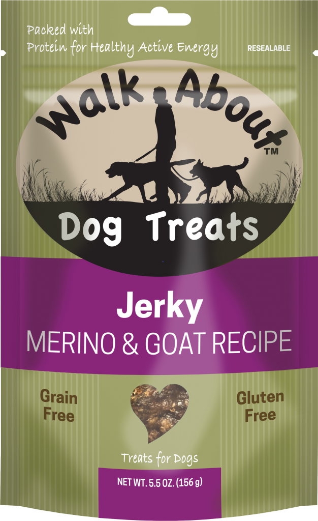 WALK ABOUT Lamb &amp; Goat Grain-Free Jerky Dog Treats 156g