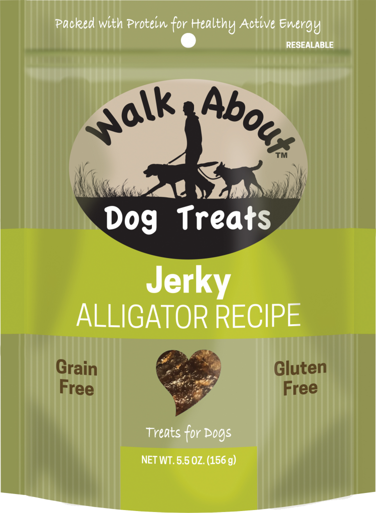 WALK ABOUT Alligator Grain-Free Jerky Dog Treats 156g